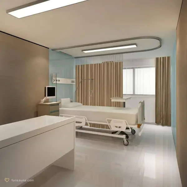 Hospital ward room at East Castle Spa, Macau