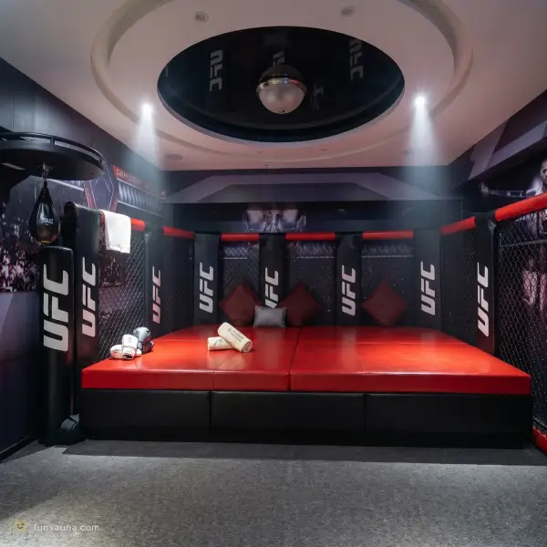 Ufc octagon room at East Castle Spa, Macau