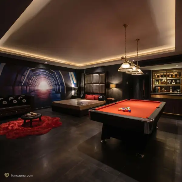 Pool table suite at M CLUB, Macau