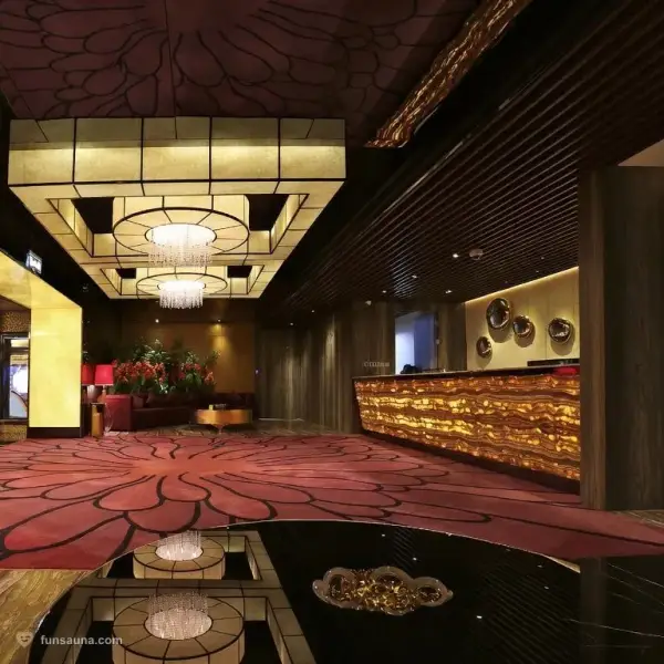 Reception lobby at Number One Sauna, Macau