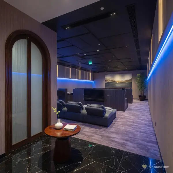 Arched doorway leading into the lounge area of Shang Pin Spa, Macau